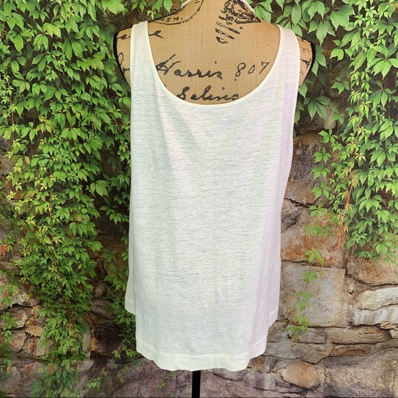 EILEEN FISHER Linen Sparkle Tank Top, XL - Picture 7 of 11